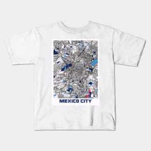 Mexico City - Mexico MilkTea City Map Kids T-Shirt